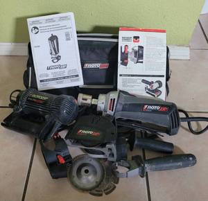 lot 12 image: ROTOZIP TOOLS AND ATTACHMENTS AS SHOWN