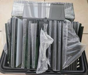 lot 16 image: GLASS TILES AS SHOWN.