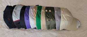 lot 41 image: LOT OF 14 CUSTOMIZABLE BALL CAPS IN STYLES AND COLORS AS SHOWN. (SOLD 14 X THE MONEY)