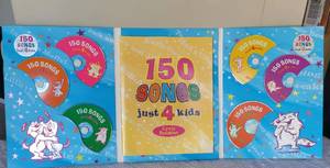 lot 86 image: 150 SONGS JUST 4 KIDS- 6 CDS WITH LYRIC BOOKLET AS SHOWN.