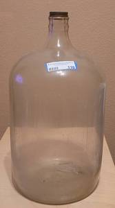 lot 110 image: VINTAGE 1950S FIVE GALLON GLASS JUG AS SHOWN.