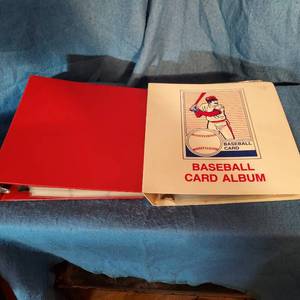 lot 5 image: 2 binders of baseball cards.&nbsp a few slots in binder pages are empty