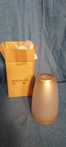 lot 19 image: 6 frosted glass sconces with bronze accents