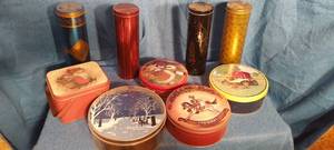 lot 35 image: various storage tins