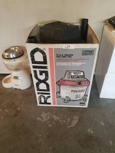 lot 129 image: Rigid 12 gallon wetdry vac. -  DIFFERENT LOCATION - Pickup 011722