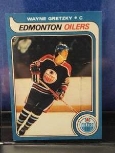 lot 7 image: Wayne Gretzky - Edmonton Oilers hockey card -