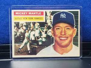 lot 10 image: Mickey Mantle - New York Yankees baseball card -