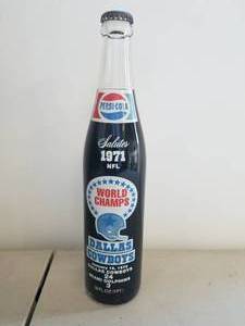 lot 22 image: 1971 Dallas Cowboys collectible Pepsi bottle - unopened