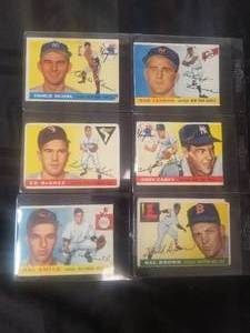 lot 66 image: Selection of 6 baseball cards