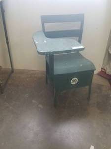 lot 77 image: Vintage school desk