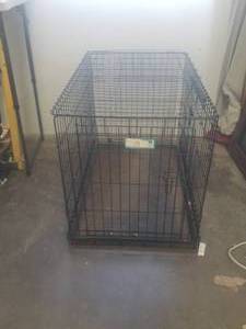 lot 79 image: Dog kennel-cage with bottom tray