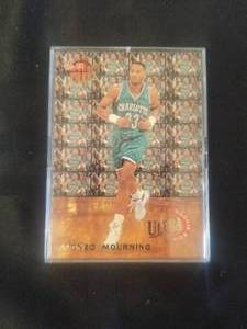 lot 88 image: Fleer - Alonzo Mourning Rookie basketball card