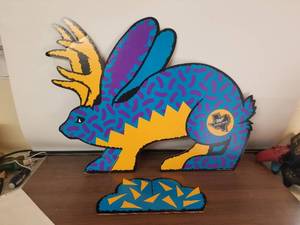 lot 95 image: Selection of Miller Beer store advertising pieces - Texas Wildlife cut-out kit -  2 feet tall