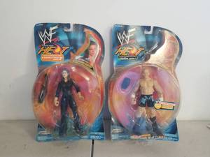 lot 191 image: WWF wrestling action figures - Stephanie McMahon and Crash Holly