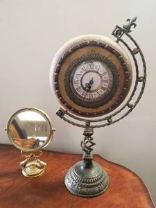 lot 181 image: Home Decor. - clock and mirror