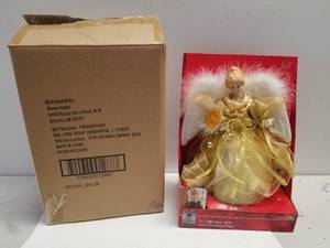lot 244 image: Lot of 2 Color changing Angel tree toppers