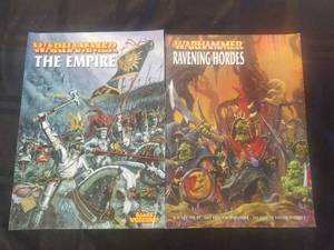 lot 250 image: WarHammer The Empire & Ravening Hordes - gaming books