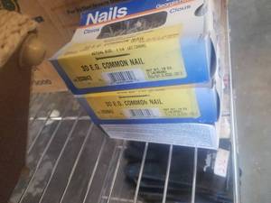 lot 271 image: Lot of 3 boxes of 3D 1-14 common nails