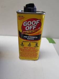 lot 274 image: Goof Off box of 12 6oz. cans