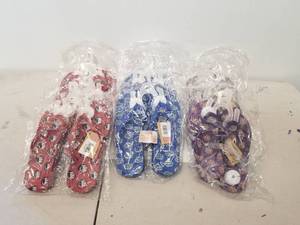 lot 309 image: Selection of College sandals - Florida(6), Florida State(6) and Clemson(9)