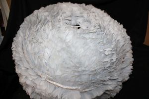 lot 72 image: Vita Lighting Feather Shades Two X-LARGE Size Light Grey #2086