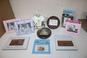lot 127 image: Kids and Baby Photo Frames mostly 4x6 Size, mostly unopened