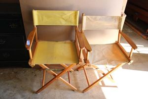 lot 47 image: Folding Canvas Directors Chairs