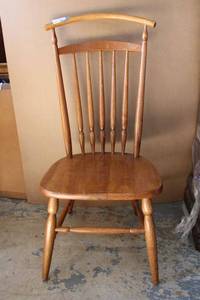 lot 50 image: Curved Spindle High Back Chair PROCEEDS FROM THIS ITEM GOES TO SHARE-FEST TEXAS