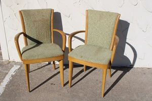 lot 27 image: Vintage Pair of Chairs Stamped Haywood Wakefield
