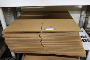 lot 80 image: Shipping Boxes Size 12x12x6-9,   Approximately 25 Total