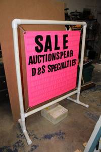 lot 169 image: PVC Framed Advertising Sign with Velcro Letters