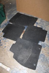 lot 171 image: Set of 4 Rubber Floor Mats, each reads XTS