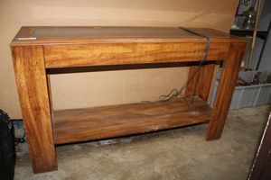 lot 172 image: Hallway Table with Smoked Glass top panel (48w x 14d x 28.5t)