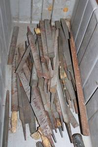 lot 183 image: Bin of Metal Files (Generous amount)
