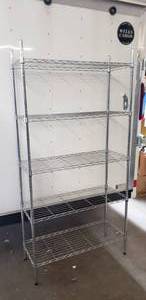 lot 8 image: Adjustable Wire Shelf - 36L x 14W x 72H