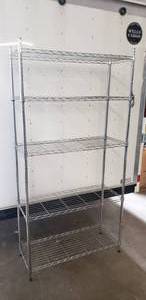 lot 10 image: Adjustable Wire Shelf - 36L x 14W x 72H