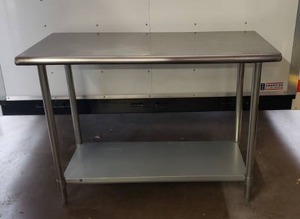 lot 28 image: NSF Stainless Steel Commerical Work Table - 48L x 24W x 35H