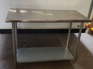 lot 29 image: NSF Stainless Steel Commerical Work Table - 48L x 24W x 35H