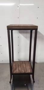 lot 50 image: Wood & Metal End Table
