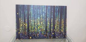 lot 69 image: 40 x 26 iCanvas Fireflies Canvas Print