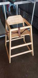 lot 43 image: Thunder Group Solid Wood High Chair