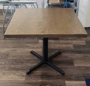 lot 64 image: Beautiful Solid Wood Top Square Table - 36 x 36