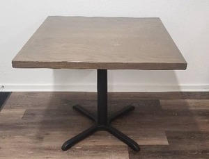 lot 65 image: Beautiful Solid Wood Top Square Table - 36 x 36