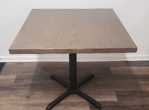 lot 67 image: Beautiful Solid Wood Top Square Table - 36 x 36