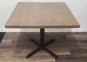 lot 68 image: Beautiful Solid Wood Top Square Table - 36 x 36