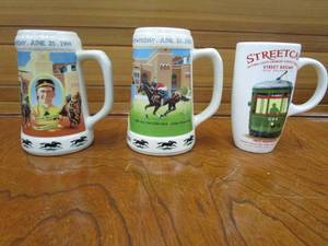 lot 36 image: LONE STAR PARK AT GRAND PRAIRIE COLLECTIBLE NTRA JOCKEY CHAMPION MUGS,