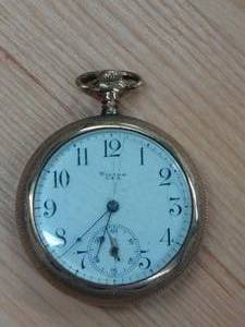 lot 23 image: ANTIQUE WILTON U.S.A. POCKET WATCH, 6 JEWELS, GOLD FILLED, INCREDIBLE DETAIL, PREVIEW RECOMMENDED