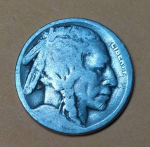 lot 138 image: BUFFALO NICKLE, DATE WORN OFF