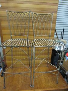 lot 181 image: 2 MATCHING OUTDOOR CHAIRS