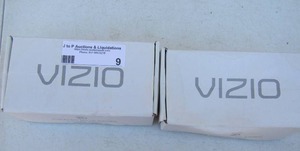 lot 9 image: 2 boxes VIZIO  3D theatre glasses 2 pair like new